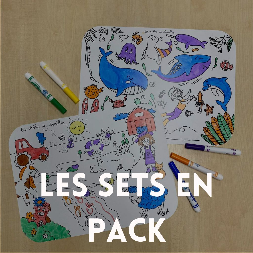 Sets réutilisables en pack