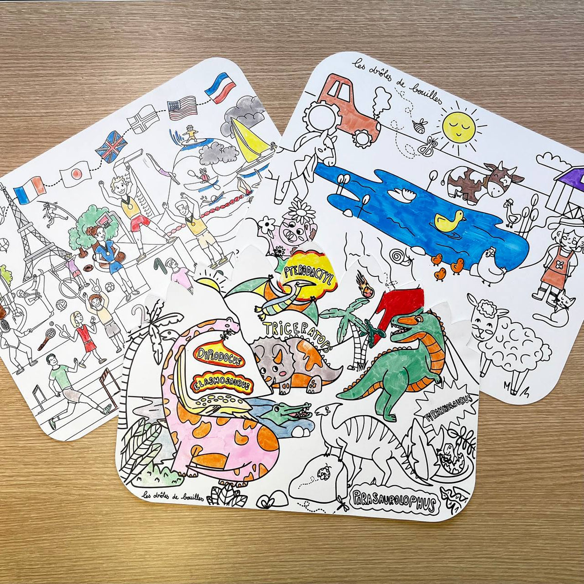 Sets De Table En Forme De Papillon, 4 Pièces, En Bois, Gracieux, écologique, Motif Dessin Animé Disneyland, Diamant Peint, Pour La Cuisine